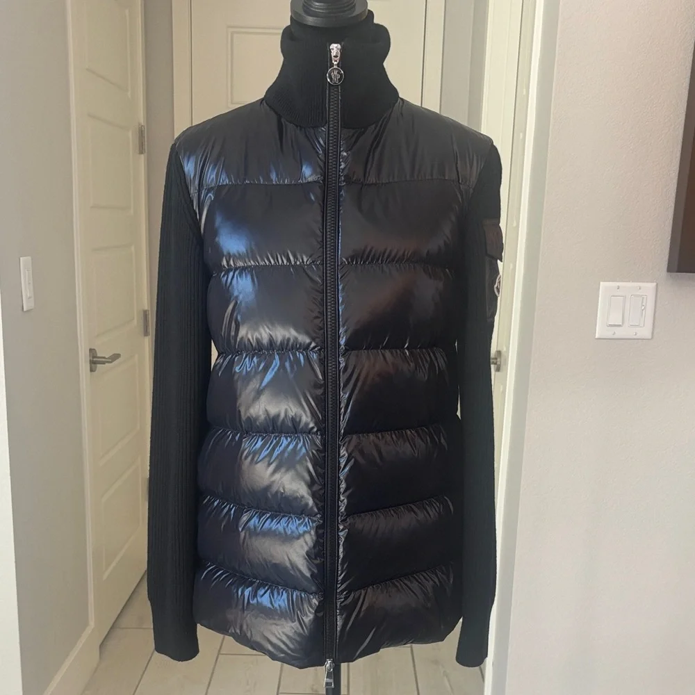 Moncler Padded Wool Cardigan Jacket Size S Authentic - Picture 5 of 17
